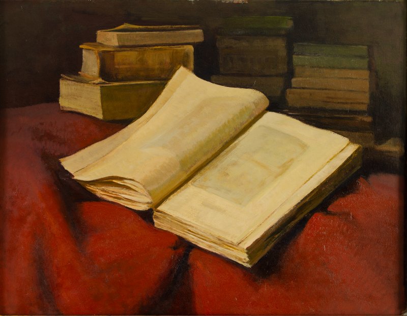 1959 - Natura morta con libri